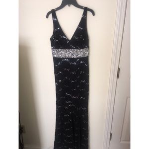 Black Sequined Dress
